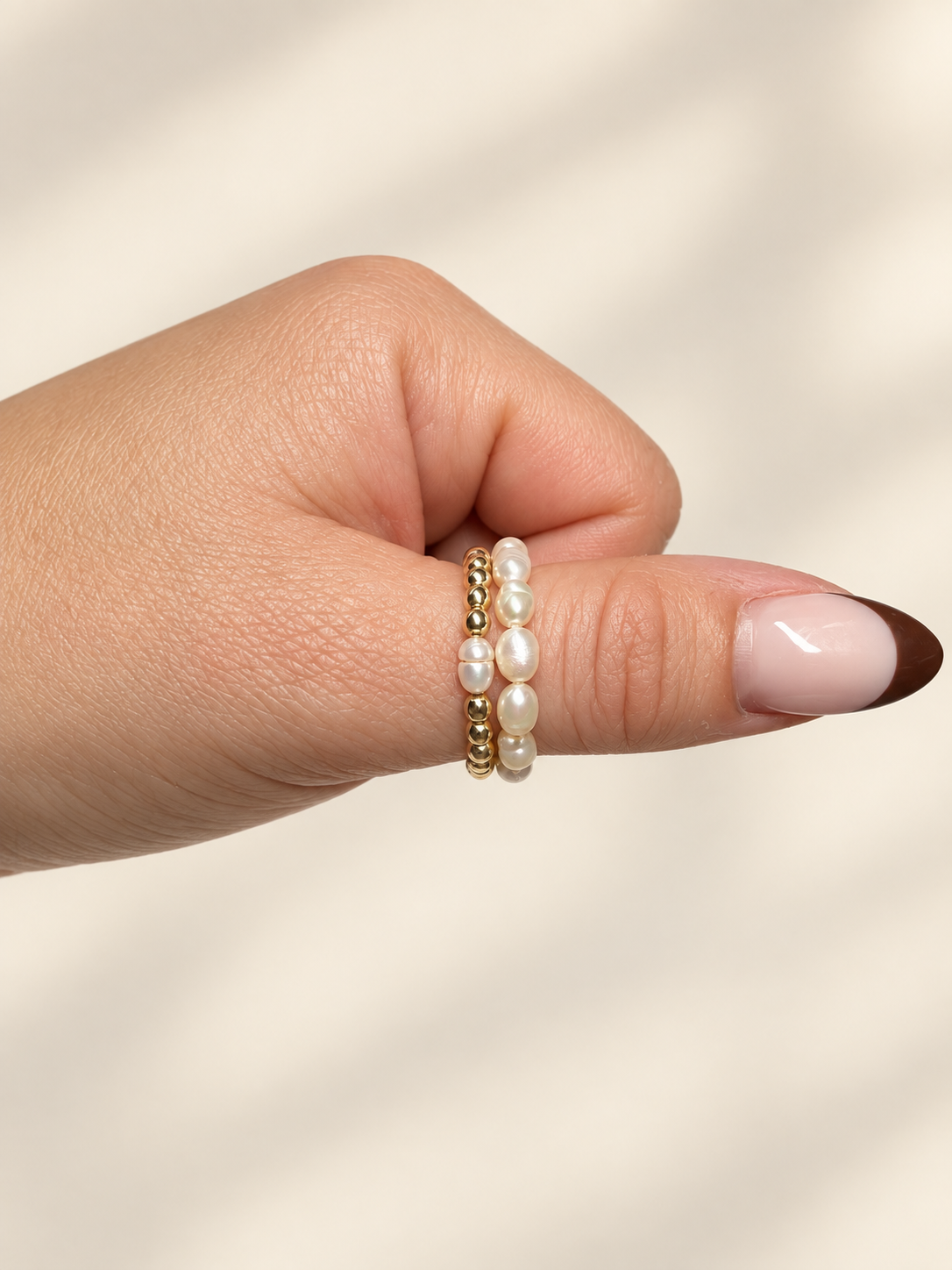 Pearl Ring Set – Sterling Silver or Gold Filled