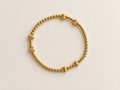 Gold bracelet with smaller pumpkin accent beads